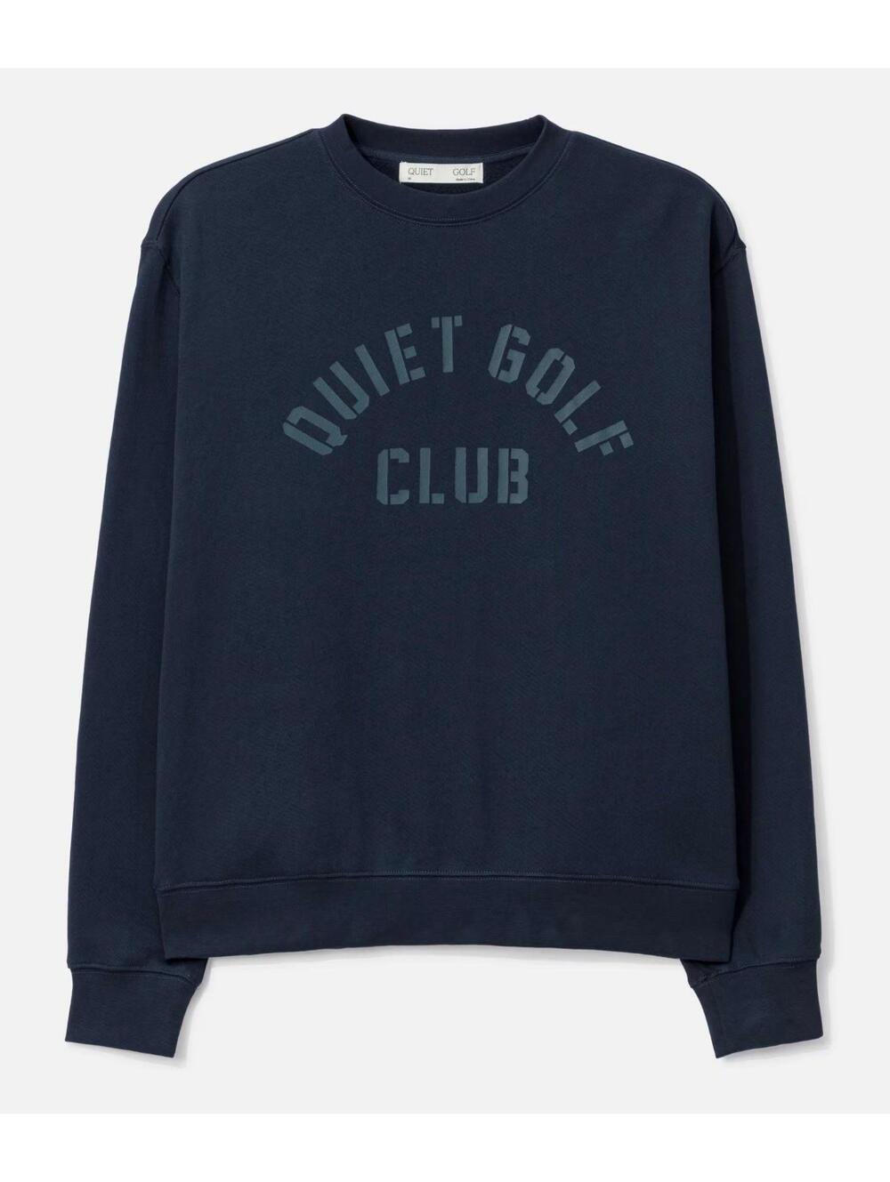 Quiet Golf Navy Crew Neck Sweatshirt. XXL, NWT.